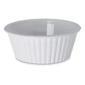 Carlisle 084402 Plastic Ramekin, 2-Oz, 2-9/11" Dia, White SAN, Stackable, NSF, BPA-Free 1 image