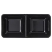 Carlisle 086203 Plastic Ramekin, 4 Oz Square, 5-3/4" L x 2-3/4" W, Black Melamine, NSF - 1/Each 2 image