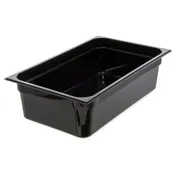 Carlisle 10402B03 StorPlus High Heat Hot Food Pan, Full-Size 1/1, 19.4 Qt, 6" Deep, Black PES 1 image