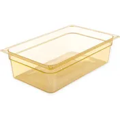 Carlisle 10402B13 StorPlus High Heat Food Pan, 1/1 19.4 Qt, 6" Deep, PES Amber, NSF, BPA-Free 1 image