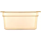 Carlisle 10422B13 High Heat Food Pan, 1/2 Size, 8.7 Qt, 6" Deep, Polyether Sulfone Amber, NSF 2 image