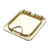 Carlisle 10519Z13 Storplus Ez Access High Heat Universal Lid, 1/6 Size, Hinged, Notched 1 image