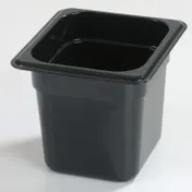 Carlisle 3088503 StorPlus Hot Food Pan, 1/6 Size, 2.5 Qt, 6" Deep, PES, Black, BPA Free 1 image