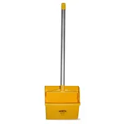 Carlisle 361410EC04 Sparta Dust Pan, 12" Wide, Hanging Hole, Locking Yoke, Edge, Aluminum, Yellow 2 image