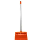 Carlisle 361410EC24 Sparta Dust Pan, 12" Wide, Hanging Hole, Serrated Edge, Aluminum Handle, Orange 2 image