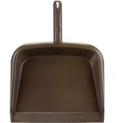 Carlisle 361440EC01 Sparta Dust Pan, 13.78"L x 10.04"W x 2.17"H, Plastic Construction, Brown Finish 1 image