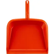 Carlisle 361440EC24 Dust Pan, 13.78" L x 10.04" W x 2.17" H, Plastic, Orange Finish 1 image