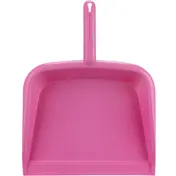 Carlisle 361440EC26 Sparta Dust Pan, 13.78"L x 10.04"W x 2.17"H, Plastic, Pink - 1/Each 1 image