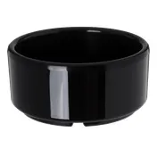 Carlisle 41403 Plastic Ramekin, 4 Oz (3-1/4" Dia) Footed Melamine Cup, Black, Safe, NSF Certified 1 image