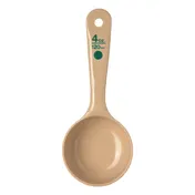 Carlisle 432806 4 Oz Solid Polycarbonate Spoon, Beige Handle, Dishwasher Safe, NSF 2 image