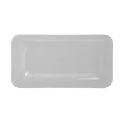 Carlisle 4446002 Food Pan, 1/3 Size, 1" Deep, White Melamine, BPA-Free, Dishwasher Safe 2 image