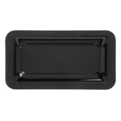 Carlisle 4446003 Food Pan, 1/3 Size, 1" Deep, Black Melamine, BPA-Free, Dishwasher Safe, 212°F 2 image