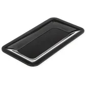 Carlisle 4446003 Food Pan, 1/3 Size, 1" Deep, Black Melamine, BPA-Free, Dishwasher Safe, 212°F 1 image