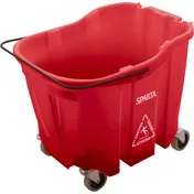 Carlisle 7690405 OmniFit Mop Bucket, 35 Qt Red Heavy-Duty Plastic Construction 1 image