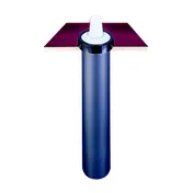 Carlisle C2210C In-Counter Cup Dispenser, 23" Tube, Plastic, 6-24 oz Cups, 2-7/8"-3-7/8" Rim 1 image