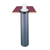 Carlisle C2410C18 In-Counter Cup Dispenser, 18" Tube, 5-3/4" Counter Hole, High-Impact Plastic, NSF 1 image