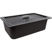 Carlisle CM110003 Coldmaster Food Pan, 1/1, 6" Deep, ABS Black, Refrigerant-Gel Insulated 2 image