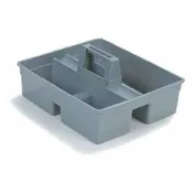 Carlisle JC1945CB23 Janitorial Tool Caddy, 15-1/8" L x 13-1/8" W x 8-1/2" H, Polypropylene Gray Construction 1 image