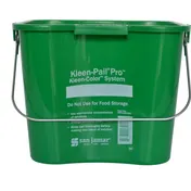 Carlisle KPP196KCGN - San Jamar Kleen-Pail Pro 6 Qt Green Plastic Bucket with Molded-In Handles 1 image