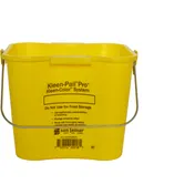 Carlisle KPP196KCYL 6-Quart Yellow Plastic Bucket Molded-In Handles, Drop Handle, NSF-Certified 1 image