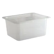 Carlisle MP12 - 1/2 Size 9 Qt Translucent PP Food Pan, 6"-8" Depth, BPA Free NSF, 6/Case 1 image