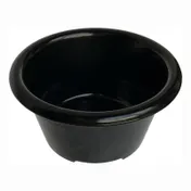 Carlisle S28103 Plastic Ramekin, 3 Oz 2-7/8" Diameter, Black Melamine, Dishwasher Safe, Stackable 1 image