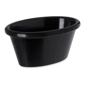 Carlisle S31403 Ramekin, 4 Oz, 3-3/4" L x 2-5/8" W x 2-9/11" H, Black Melamine, NSF, BPA Free 1 image