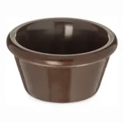 Carlisle S85269 - 2 oz Brown Melamine Ramekin, 2-5/8" Diameter, Stackable, BPA-Free 1 image