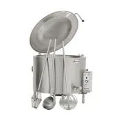 Therma-Tek TT-TK2/3J-S-G40G 40 Gallon Floor Stationary 2/3 Steam Jacketed Gas Kettle, 83.100 BTU 1 image