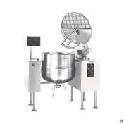 Cleveland MKDL100T 100 Gallon Floor Tilting 2/3 Steam Jacketed Direct Steam Kettle, Double Console 1 image