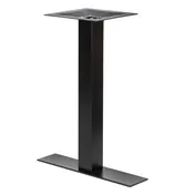 G & A GB0522 Steel Table Base with 5" x 22" Spread, 2-1/4" Column, Black Powder Coat Finish, Adjustable Glides for Indoor/Outdoor Use 1 image