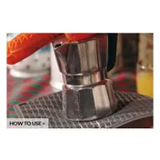 Louis Tellier ACC074GREY Square Silicone Pot Holder, 6" x 6", Grey Skull Design, Heat-Resistant 2 image