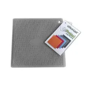 Louis Tellier ACC074GREY Square Silicone Pot Holder, 6" x 6", Grey Skull Design, Heat-Resistant 1 image