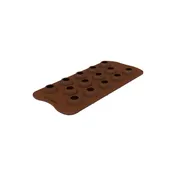 Louis Tellier SCG060 Ball Mold, 0.27 Oz., 1.06" Dia. x 0.98" H Silicone Uncoated Baking Mold 1 image