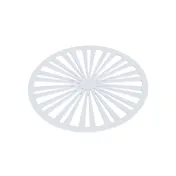 Louis Tellier STENCILGALETTE04 Silicone Mold, 8.26" Dia x 0.09" H, Non-Stick, Fits 7.08" Galette 2 image