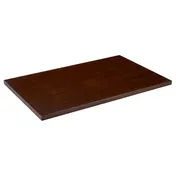 ATS W3072-DW - Rectangular Table Top, 30" x 72", 1.5" Thick Beech Wood, Dark Walnut Finish, Dual 1/8" Metal Bars 1 image