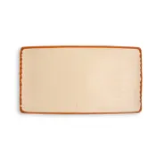 Ariane Porcelain AARARN034011002 China Platter, 14 1/6" x 7 7/8" Rectangle, Coast Porcelain, 6/Case 1 image