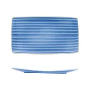 Ariane Porcelain AARARN043011002 - Ocean Porcelain Rectangle Platter 14 1/6" x 7 7/8" - 6/Case 1 image