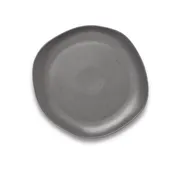 Ariane Porcelain AERARN510011025 China Plate, 9 5/6" (25 Cm), Gray Dotts, Porcelain - 6/Case 1 image