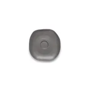 Ariane Porcelain AERARN510014013 Saucer, 5.125" (13 Cm) Charcoal Gray Dotts Porcelain - 12/Case 1 image