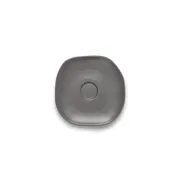 Ariane Porcelain AERARN510014015 China Saucer, 6" (15 Cm), Charcoal Gray Dotts, Porcelain - 12/Case 1 image
