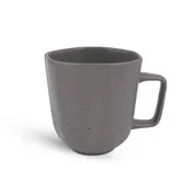 Ariane Porcelain AERARN510054035 China Mug, 11 5/6 Oz, Charcoal Gray Dots, Non-Stackable - 6/Case 1 image