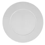 Ariane Porcelain DLGARN11Q011025 China Plate, 9 5/6" (25 cm) Crackle Porcelain Flat Edge - 12/Case 1 image