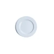 Ariane Porcelain DPRARN13A011015 China Plate - 5.9" Round Flat Edge Porcelain, Glacier Eclipse, 12/Case 1 image
