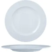 Ariane Porcelain DPRARN13B011015 6" Glacier Mineral Flat Edge Porcelain Round Plate 5.9" - 12/Case 1 image