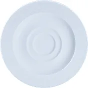 Ariane Porcelain DPRARN13B014013 Prime Saucer, 5.125" Glacier Mineral, Porcelain, Square - 12/Case 1 image