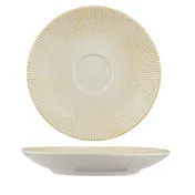 Ariane Porcelain DXRARN09S014001 Luxury Saucer, 6" (15 Cm), Paros Sand, Porcelain, Square - 12/Case 1 image