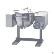 Legion TWWC-50 50 Gallon Wall Mount Tilting 2/3 Steam Jacketed Direct Steam Kettle, Wall-Console 1 image
