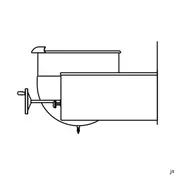 Legion TWWC-50 50 Gallon Wall Mount Tilting 2/3 Steam Jacketed Direct Steam Kettle, Wall-Console 2 image