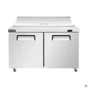 Vitlife Commercial VSP48 48" 2-Section Refrigerated Sandwich / Salad Prep Table, 13.8 cu. ft. 2 image